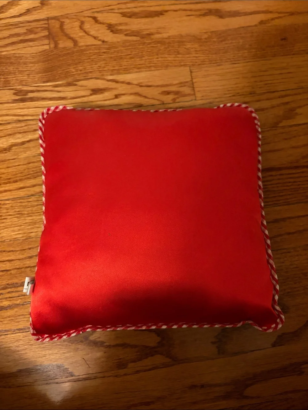 Hello Kitty Red Gingham and Denim Decorative Pillow with Hanging Dice